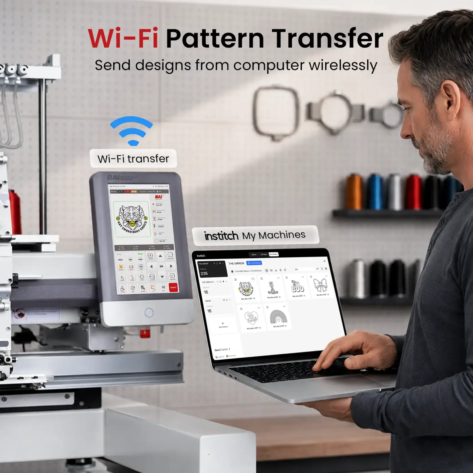 BAi THE VISION Multi-Needle Embroidery Machine