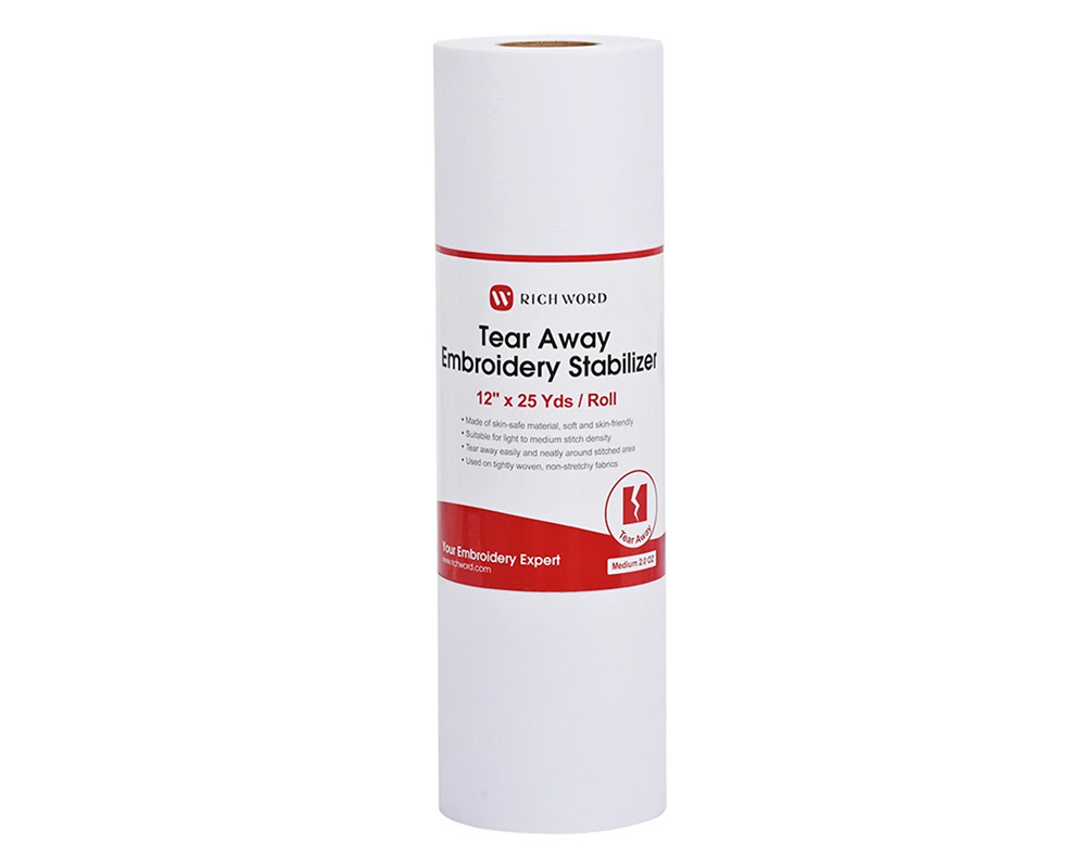Embroidery backing stabilizer roll