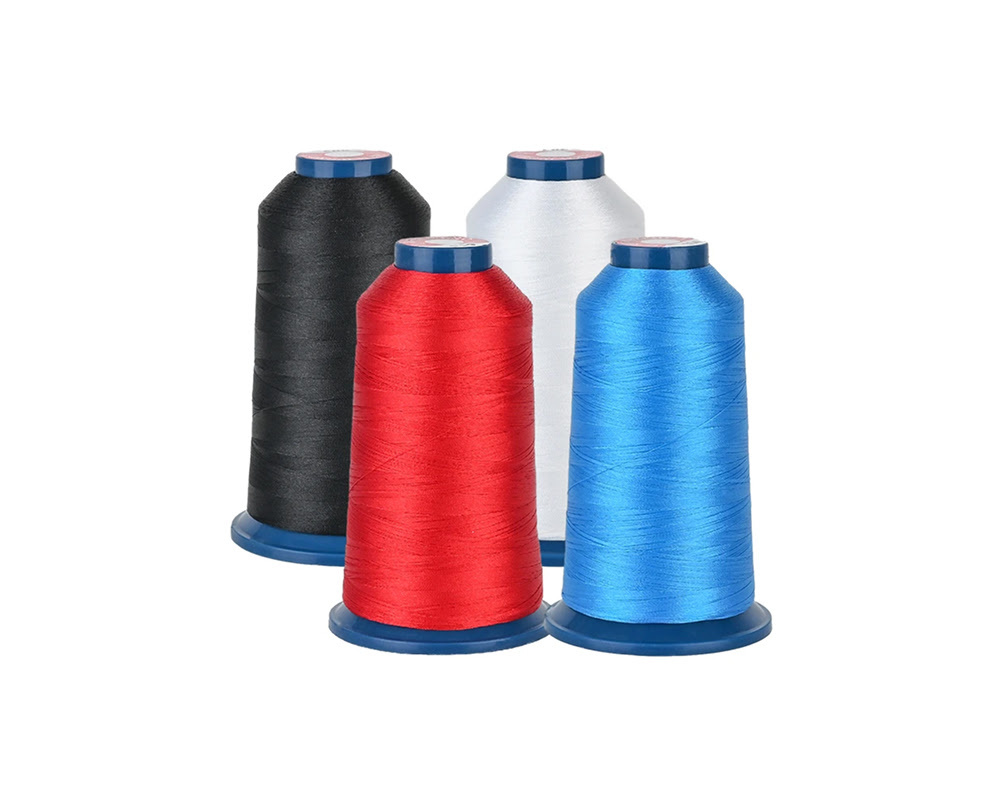Polyester embroidery thread spools