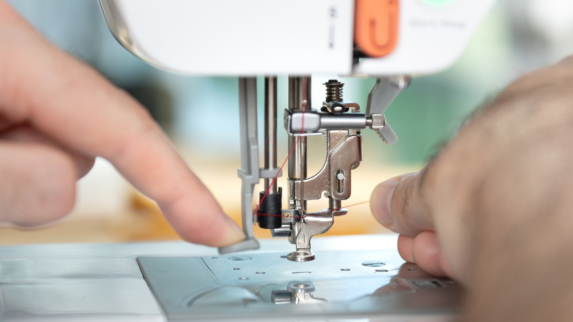 How to thread a PooLin EOC03 or EOC05 embroidery machine